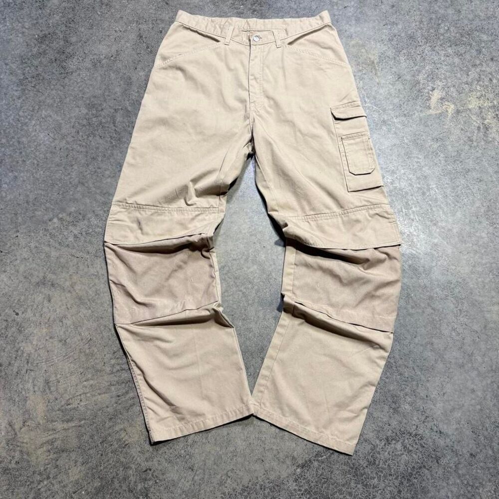 Unbranded Men's Tan and Cream Trousers